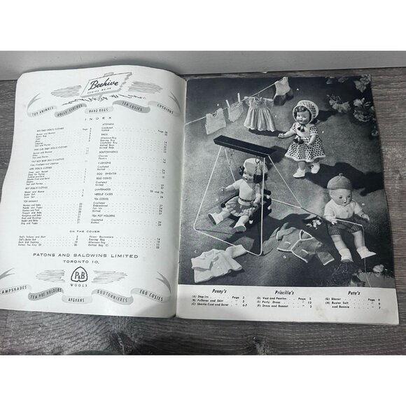Beehive Toys and Novelties #54 knitting Crochet Pattern Booklet Paperback - Picture 2 of 4
